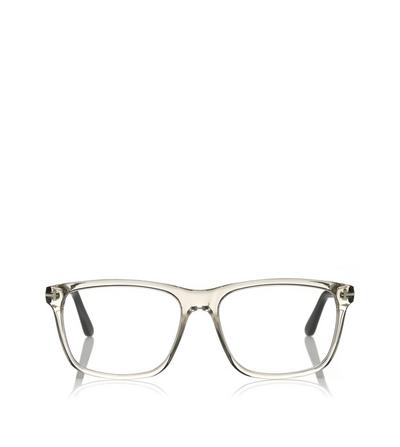TOM FORD ACETATE GREY/OTHER BLUE BLOCK SQUARE OPTICALS